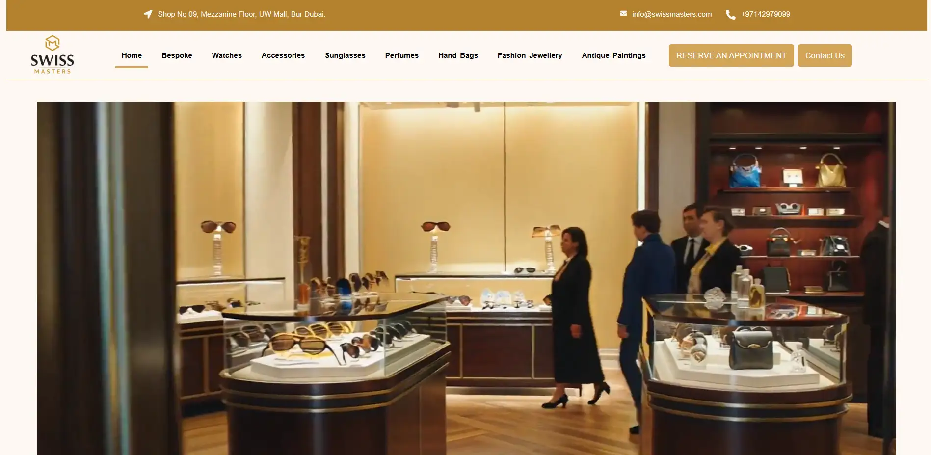Swiss Master website preview