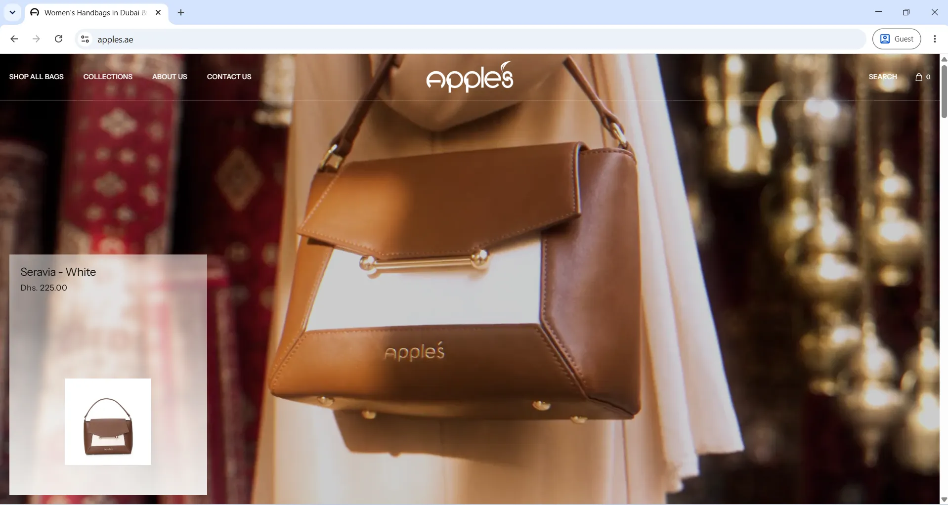 Apples Bag website preview