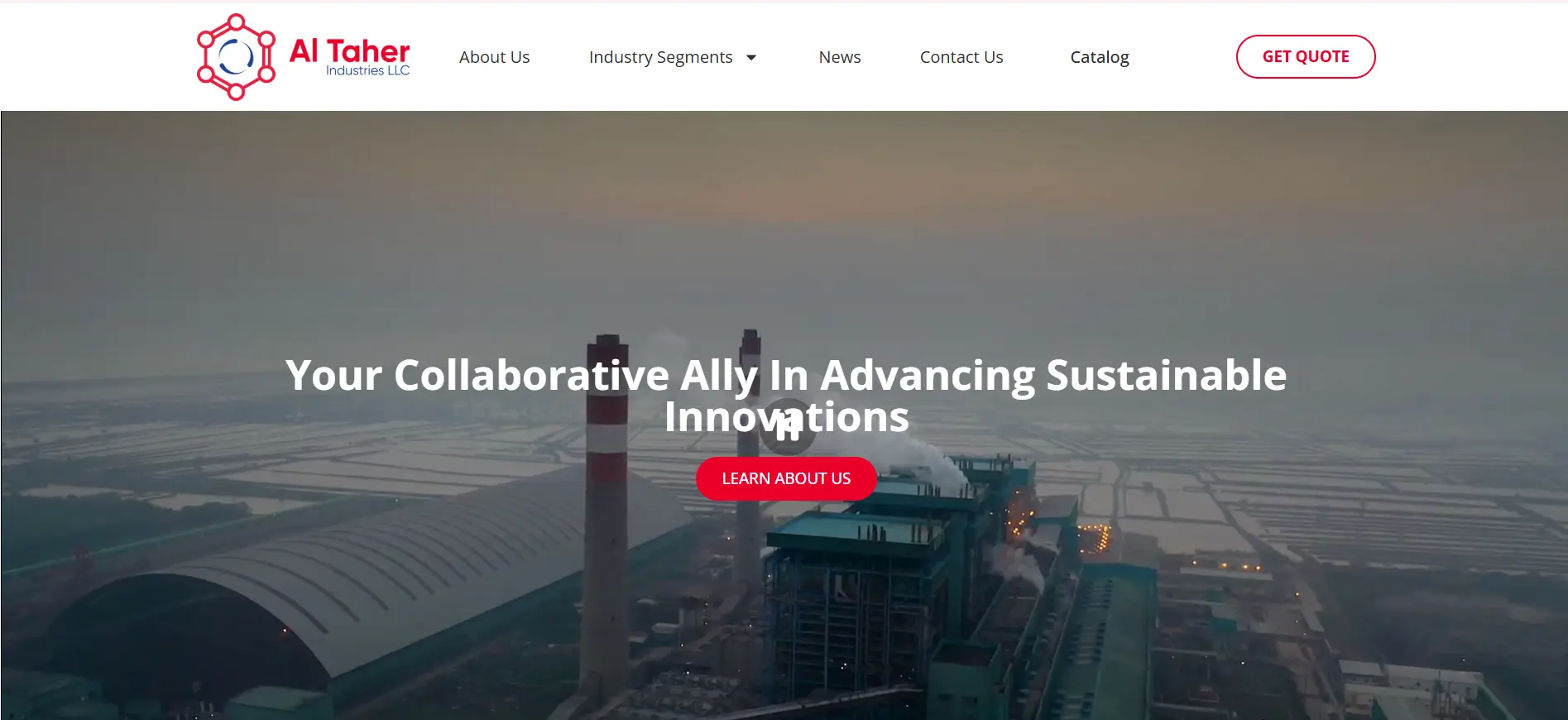 Altaher Industries website preview