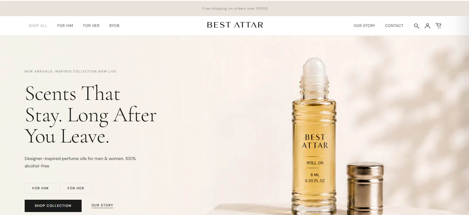 Best Attar website preview